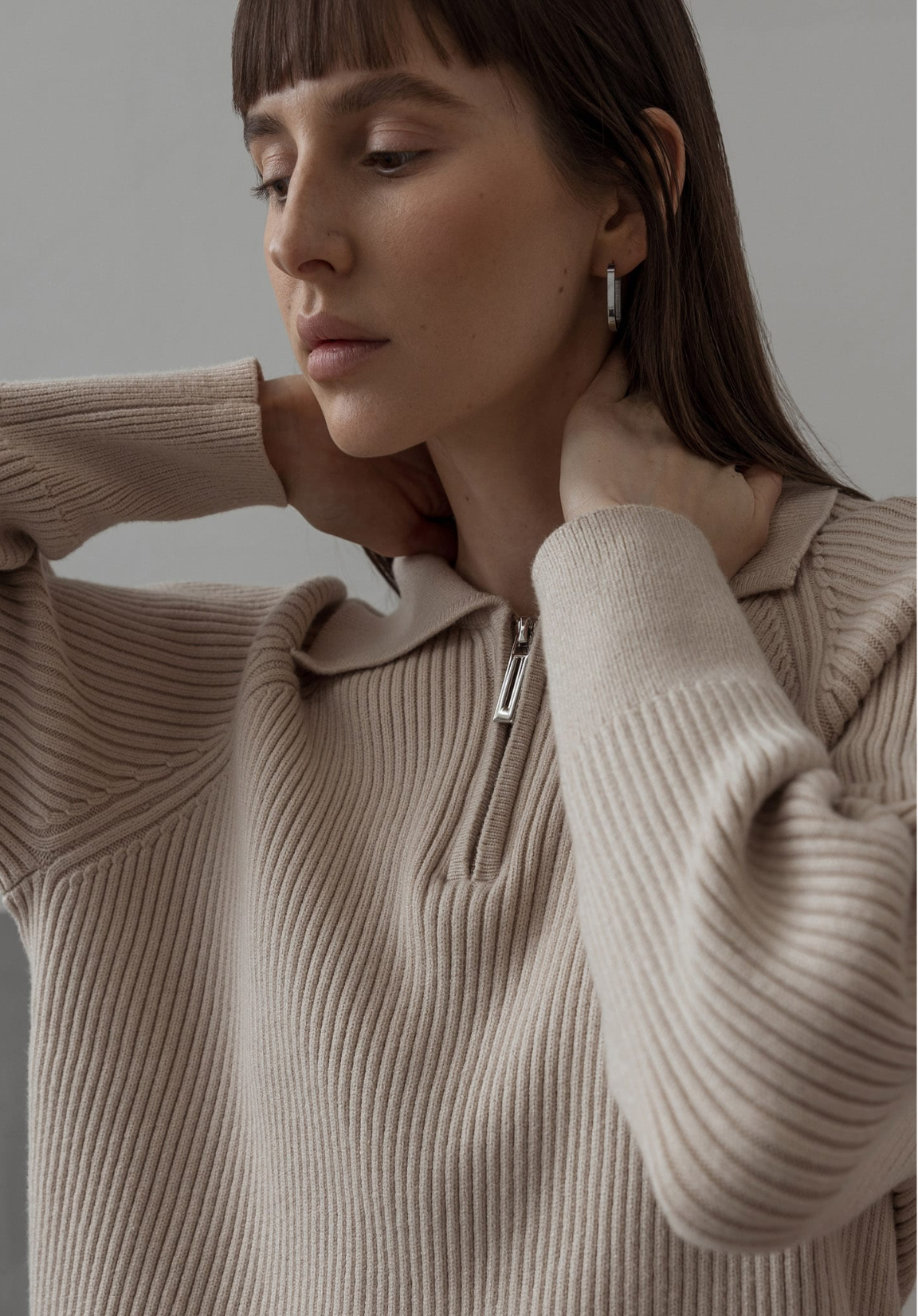 Fermuarlı Polo Gömlek