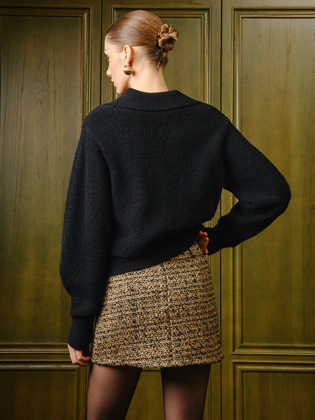 Kiaze -Şık Vintage Mini Etek