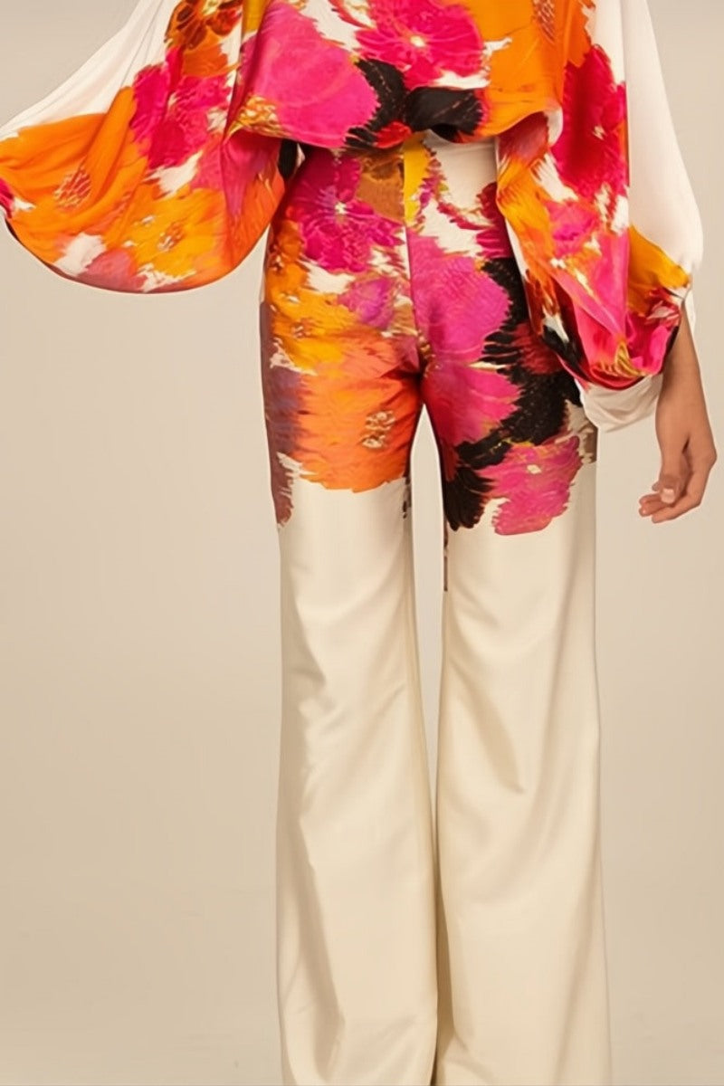 Abstract Waves İki Parçalı Takım - Turuncu