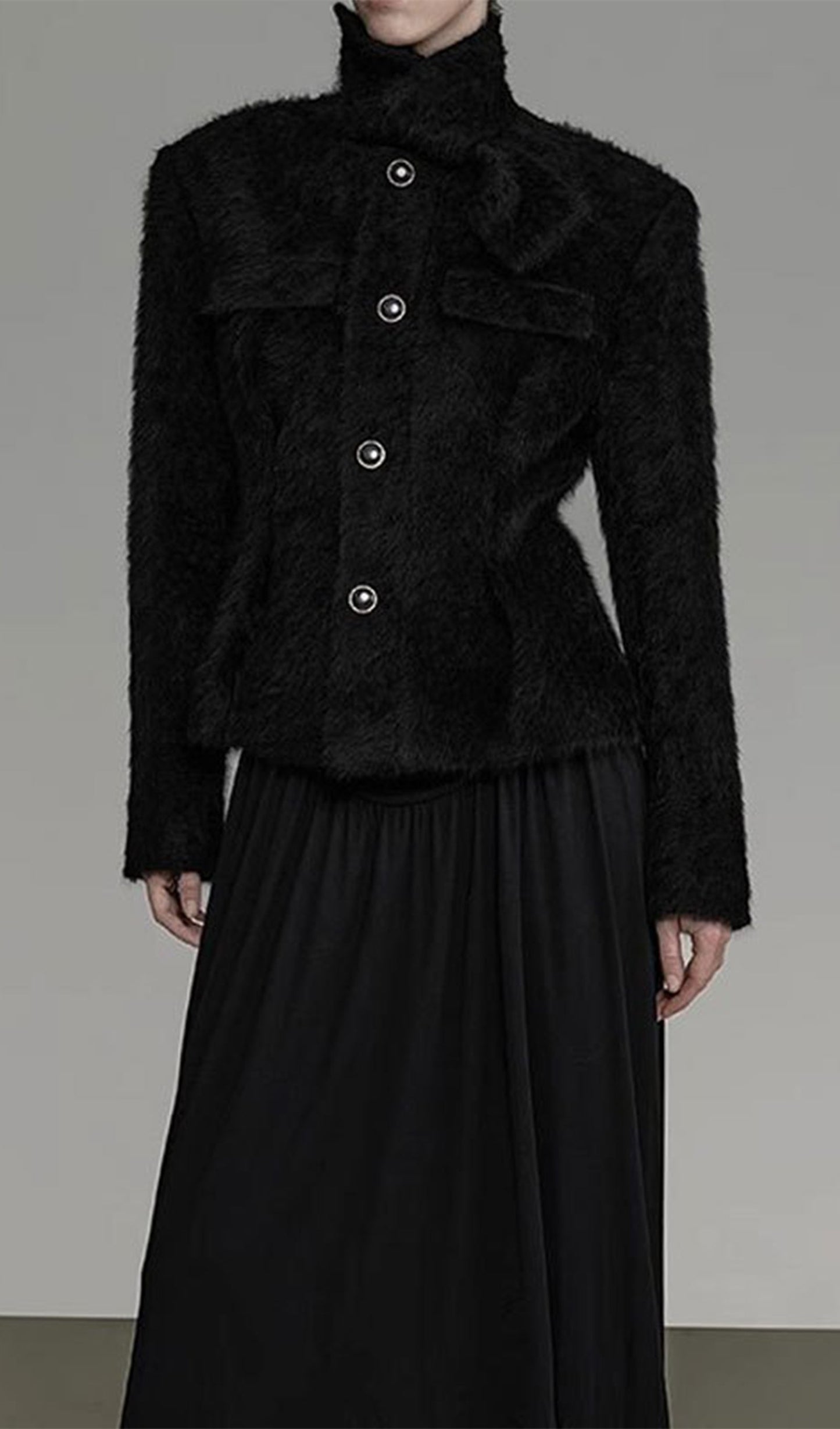 Tüylü Hırka Palto