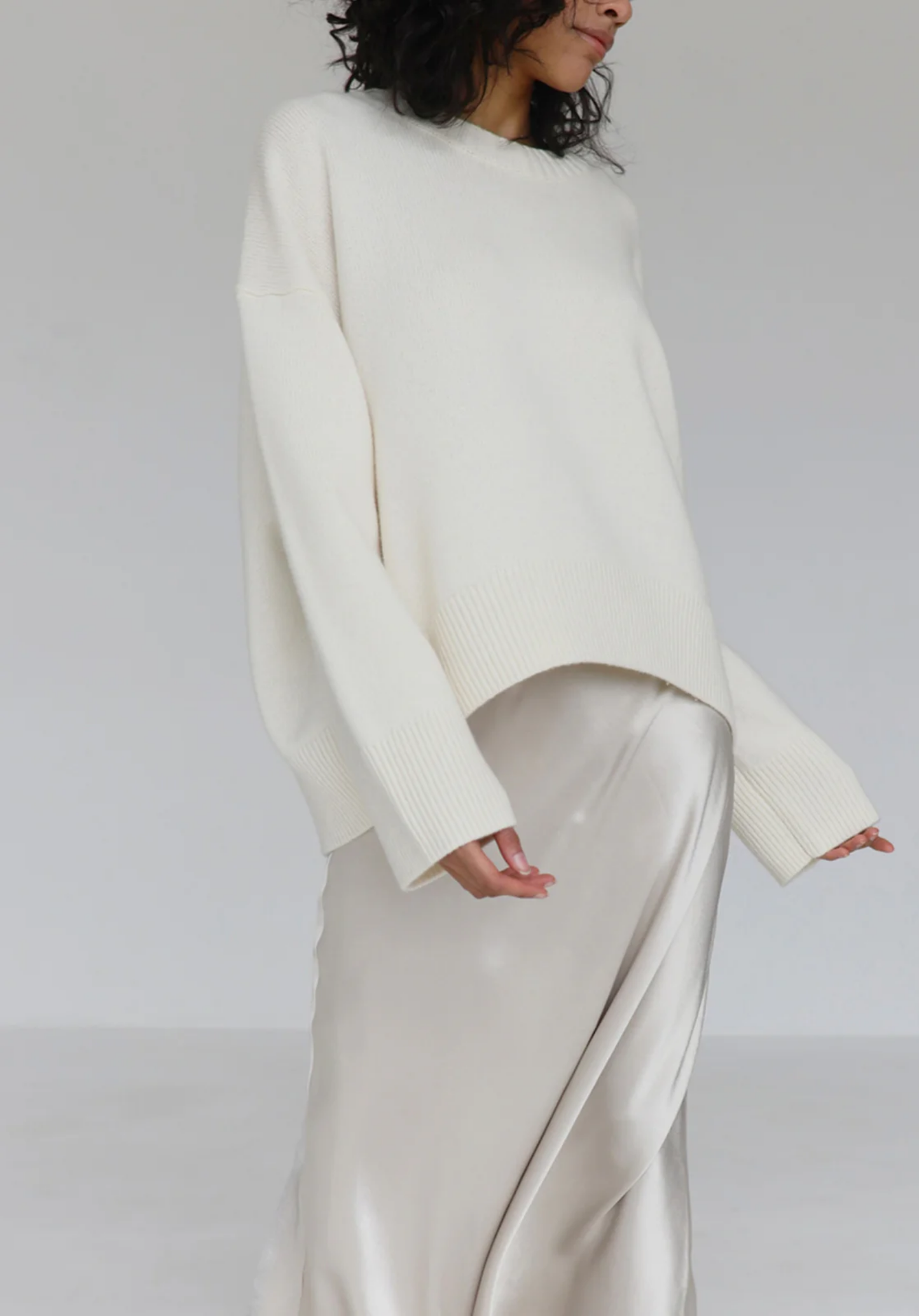 Yumuşak Örgülü Bol Kazak