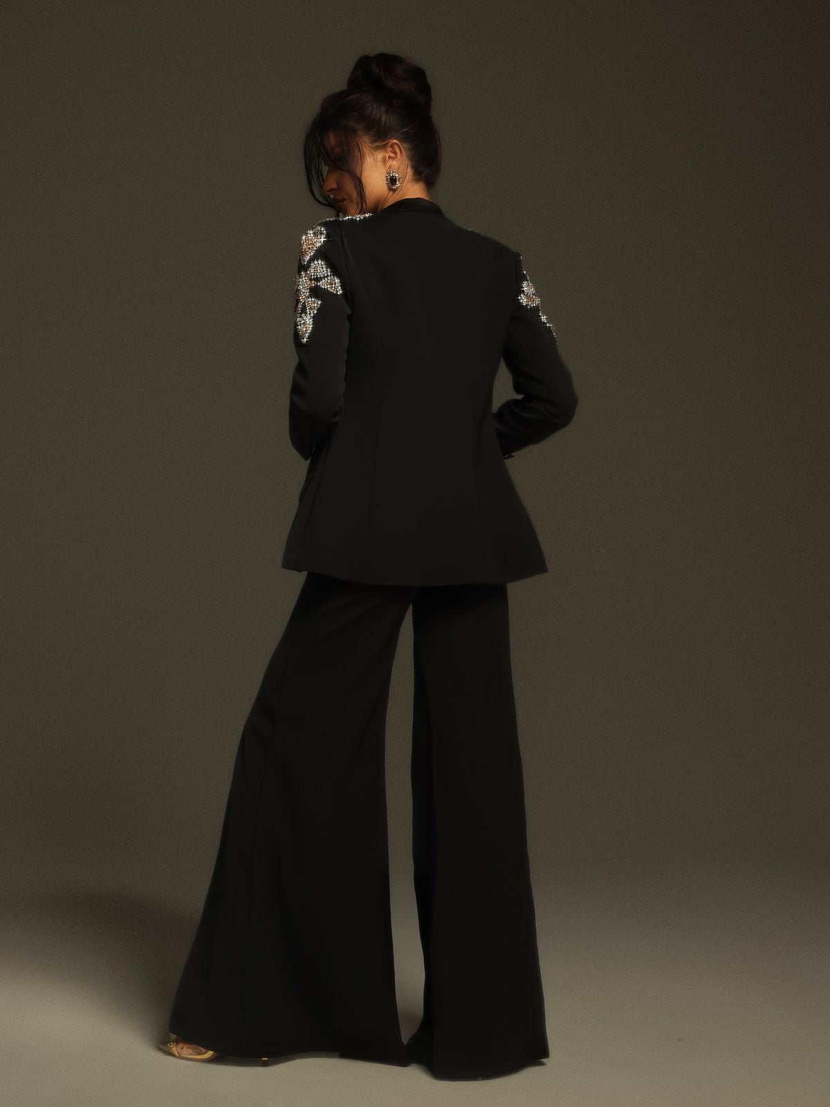 Cathia Taşlı Bölünmüş Blazer Seti