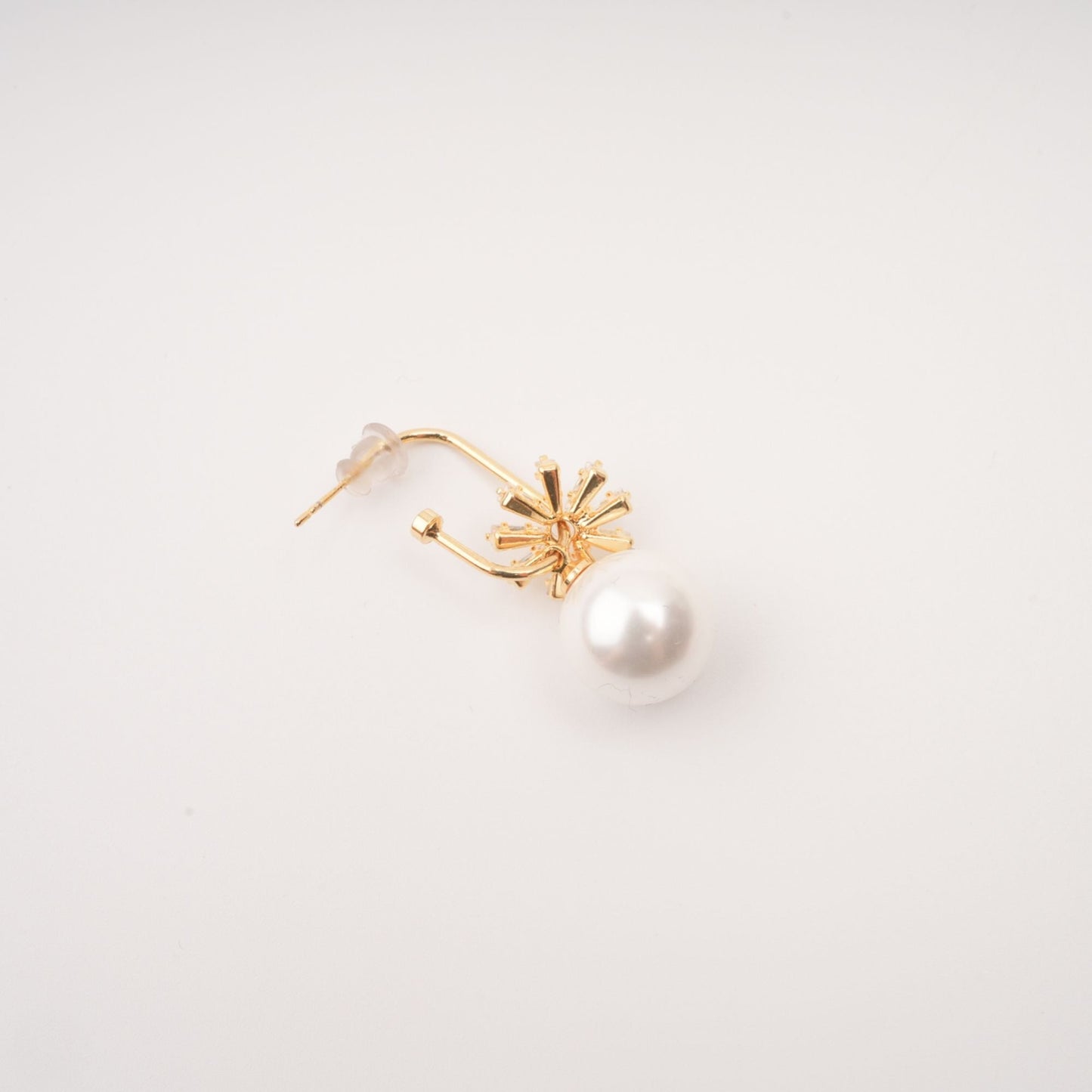 Kate Kristal İşlemeli İnci Küpeler