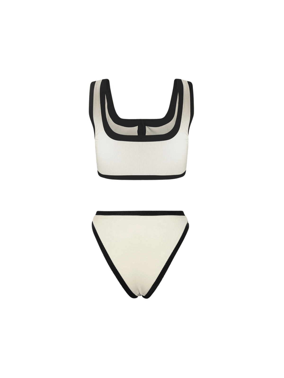 Jacoby Button Bikini İki Parça Beyaz Takım