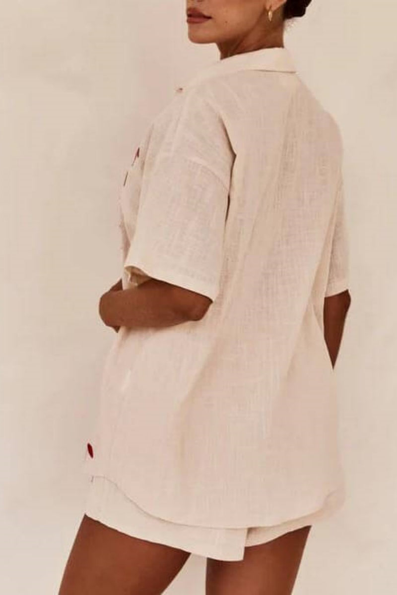 Bol Lastikli Şort Takım