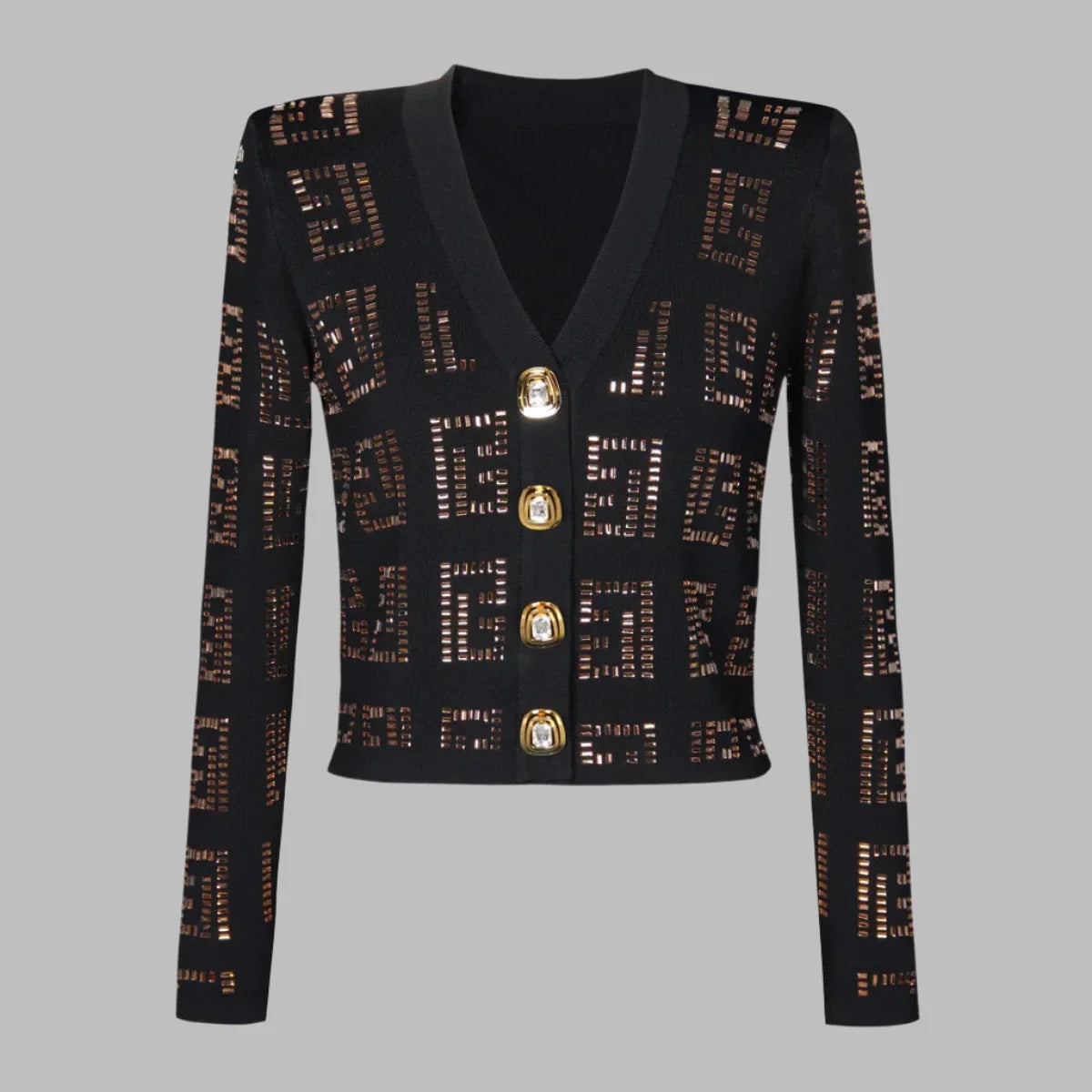 Lüks Kadın Dar Kesim Uzun Kollu Örme Hırka - Sonbahar/Kış İçin Mükemmel