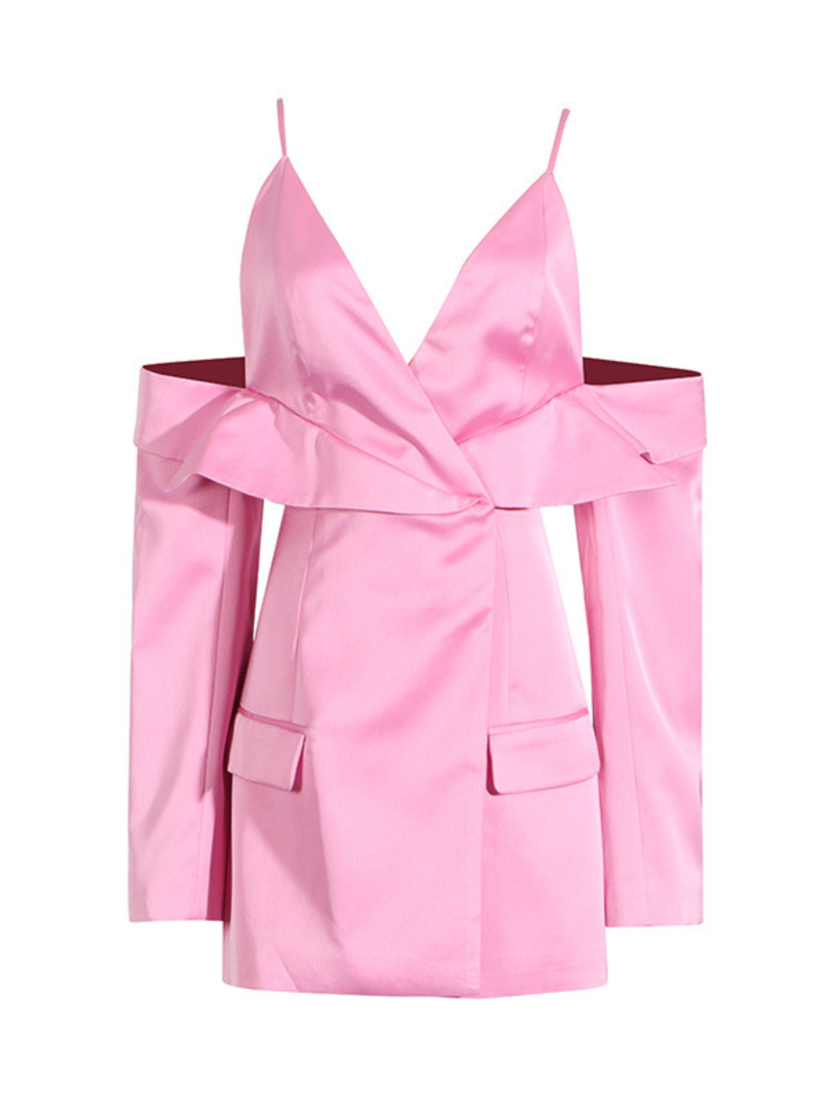 Vila Derin Drapeli Saten Ceket