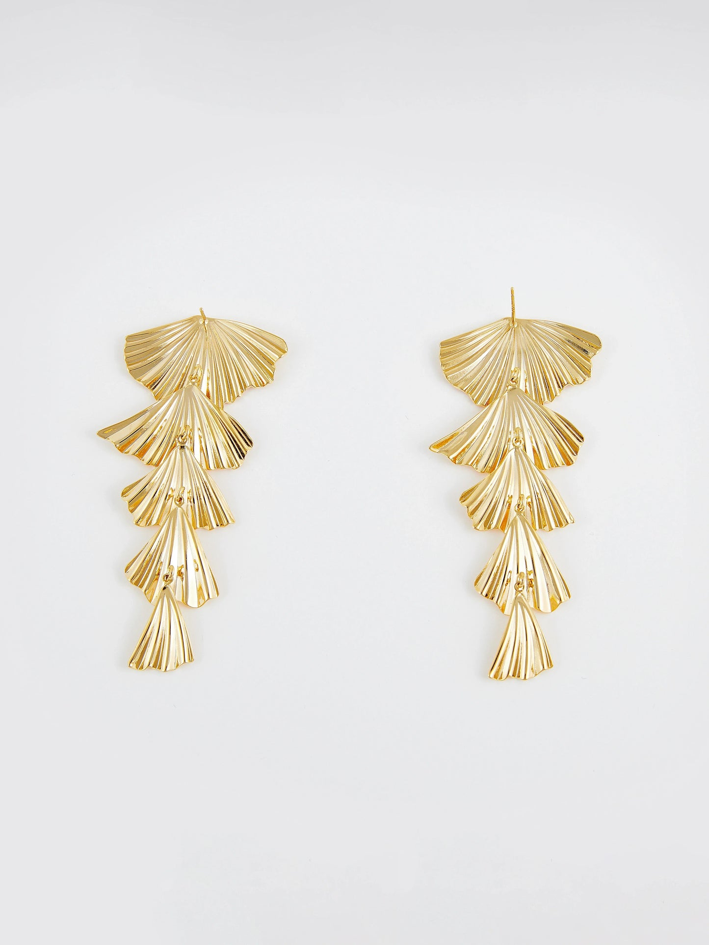 Büyüleyici Ginkgo Yaprağı Kolye Küpeler