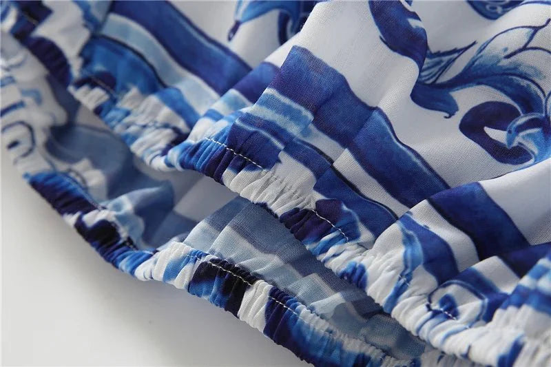 Azure Tube Üst Ve Kısa Takım