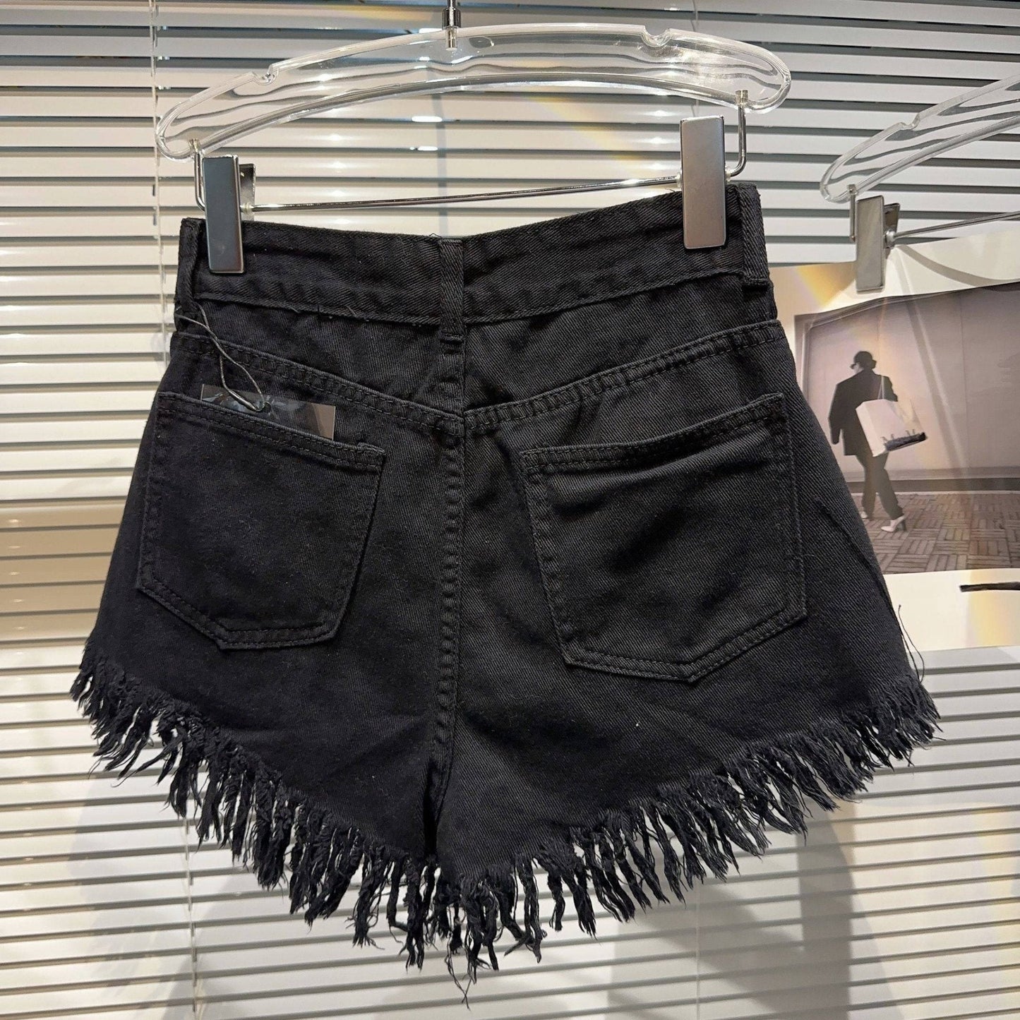 Boncuklu Püskül Kot Şort