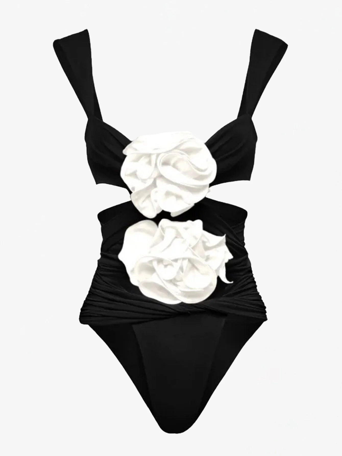 Çiçek Desenli Boş Mayo