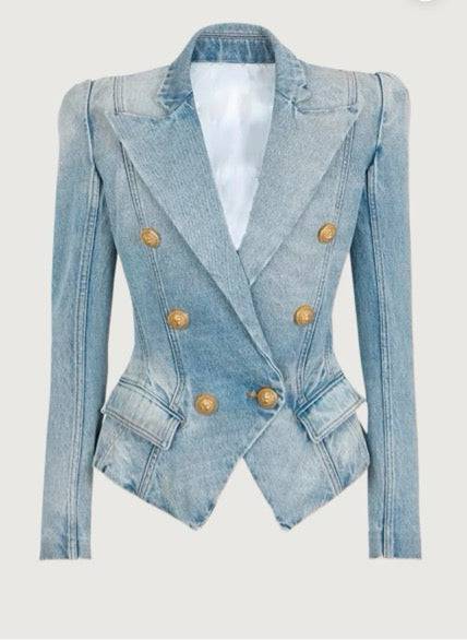 Delaney Denim Blazer Kadın