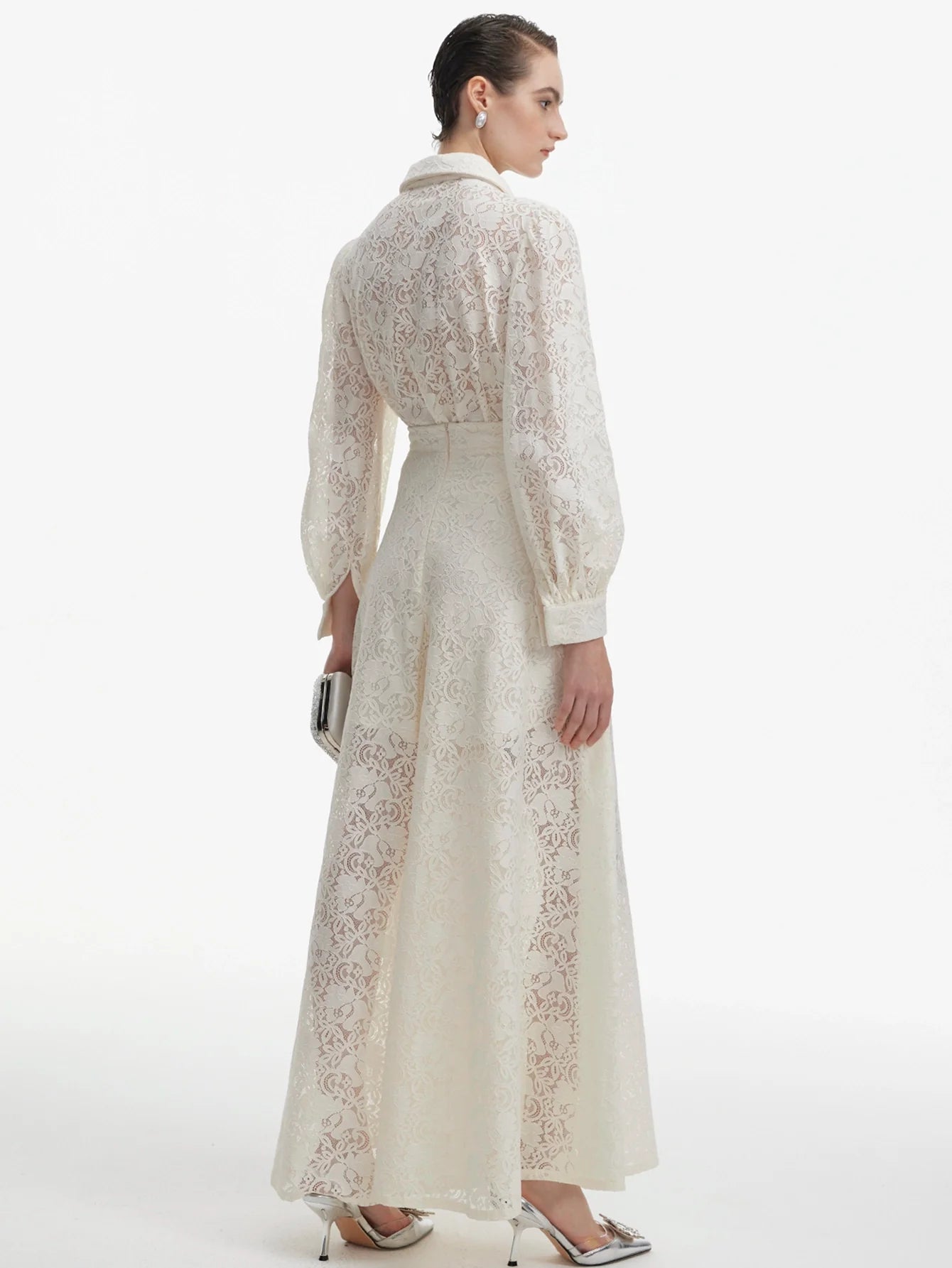 Zarif Dantel İki Parça Ve Papyon