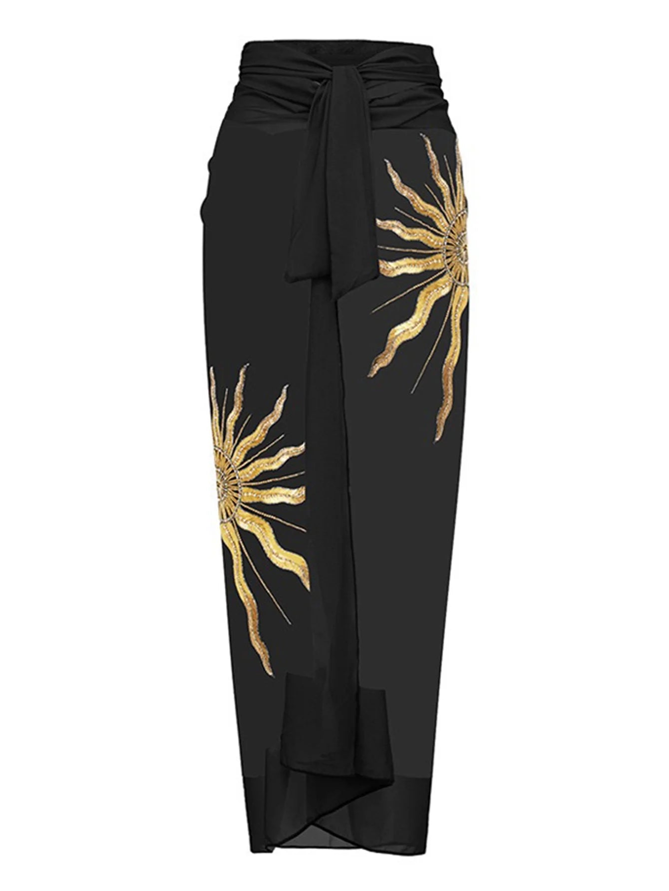 Payetli Ayçiçeği Mayo Ve Etek Takımı