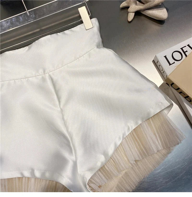 Fırfırlı Yüksek Bel Şort