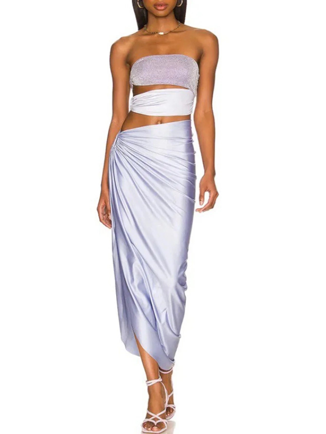 Şık Parıldayan İçi Boş İki Parçalı Set