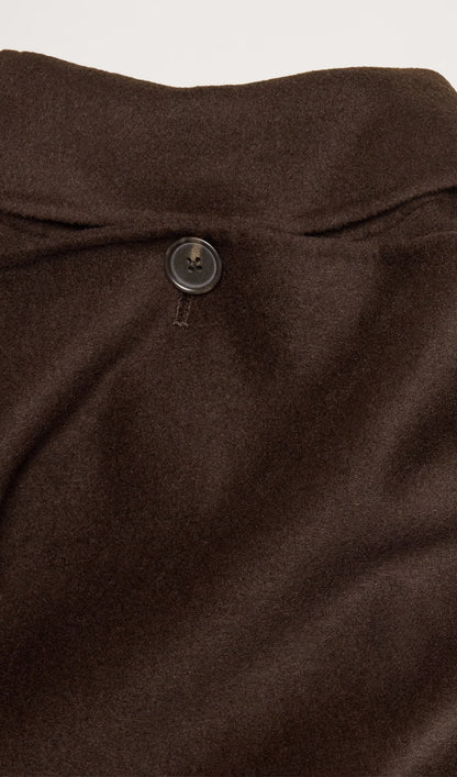 Büyük Boy Çift Yüzlü Pelerin Palto-Kahve