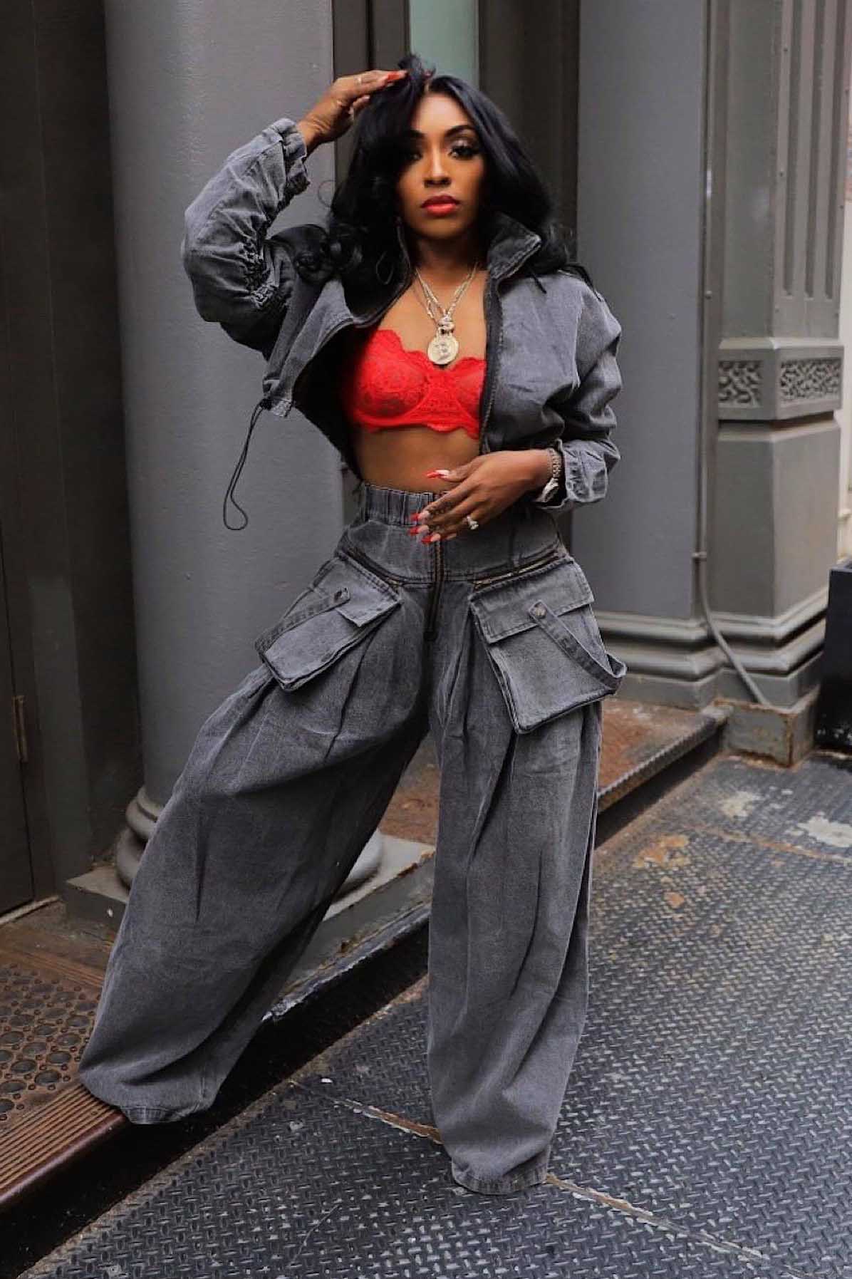 Soyut Geometrik Çizgi Baskı İki Parçalı Set