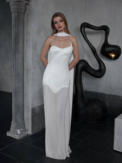 Tek Omuzlu Zarif Korse Elbise