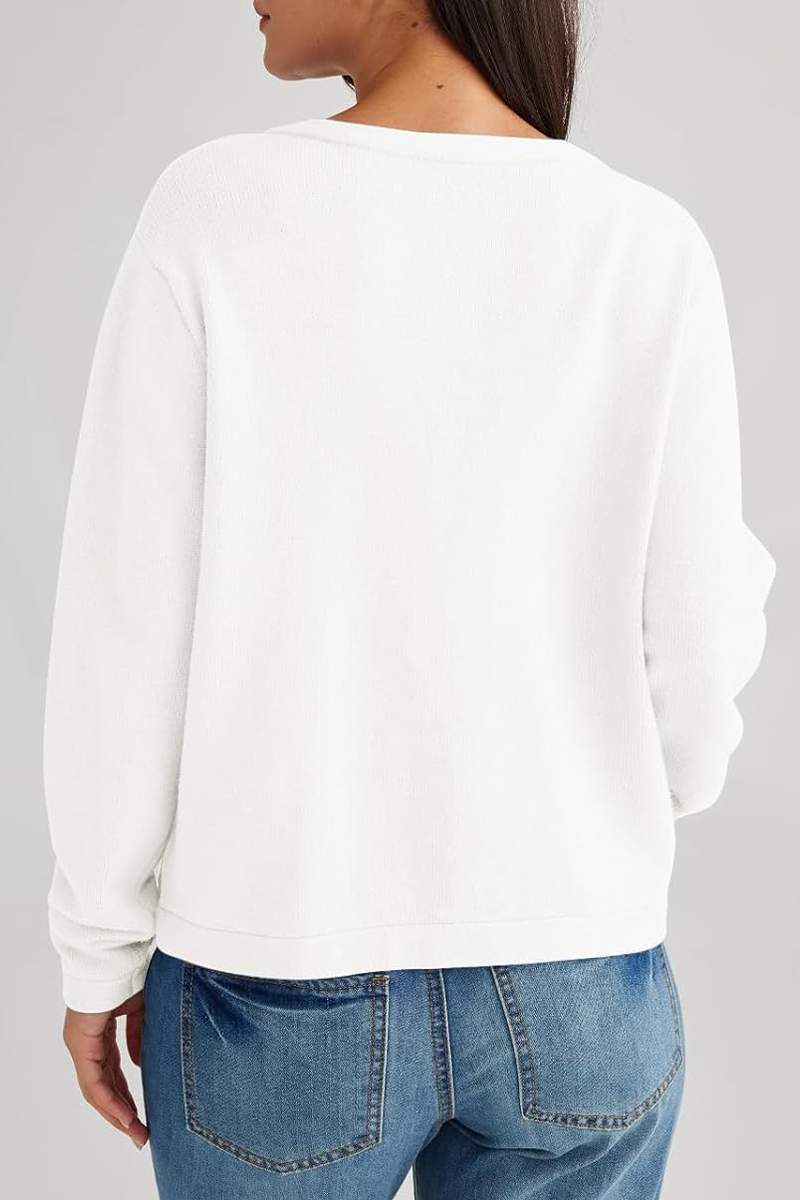 Günlük Günlük Düz Renk Cep Düğmeli O Yaka Dış Giyim (3 Renk)