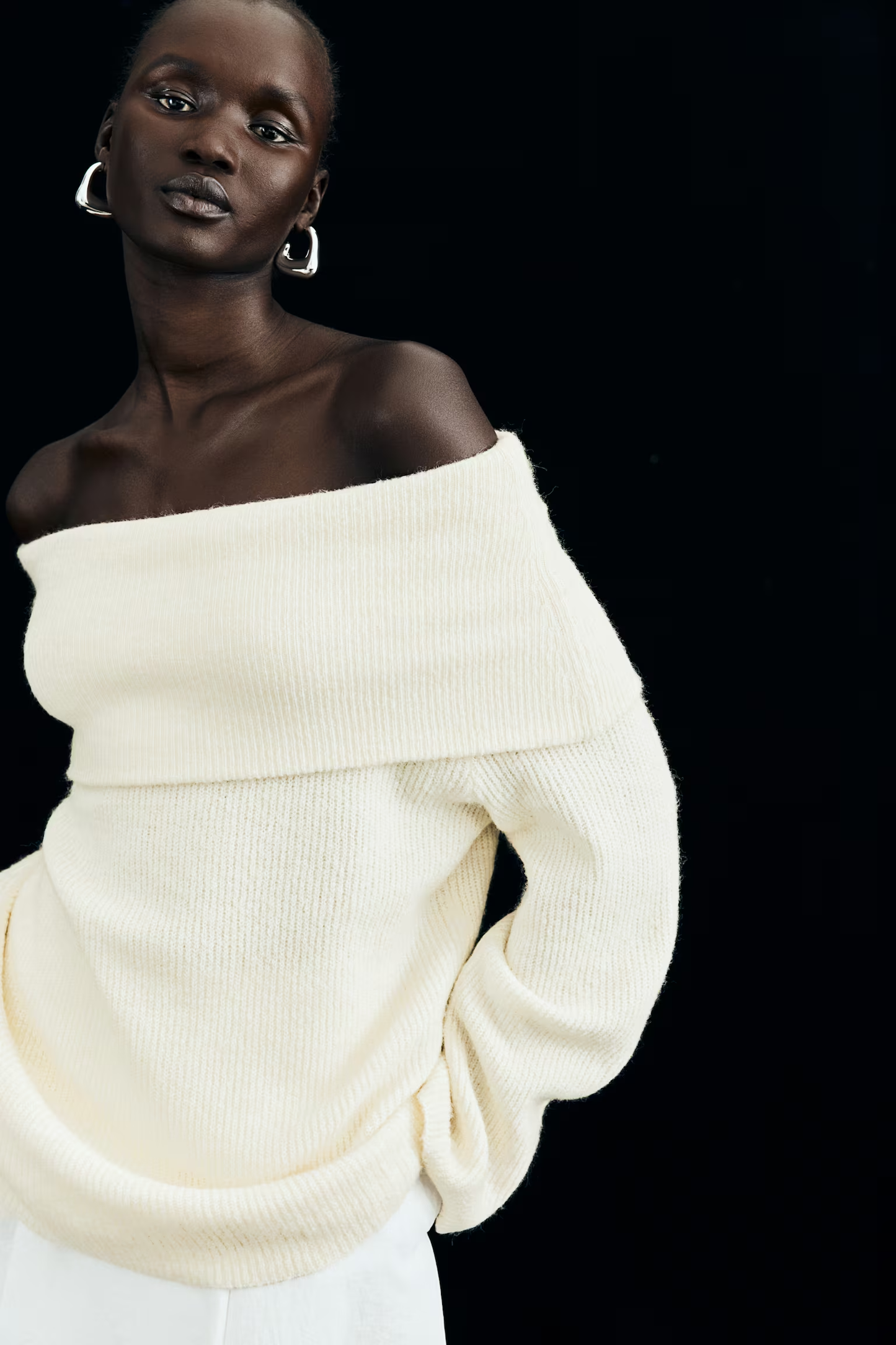 Maelira - Omuzu Açık Katlı Triko Üst