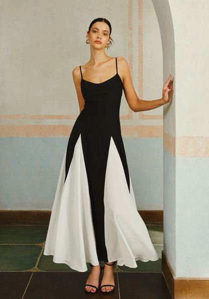 Kontrast Uzun Elbise