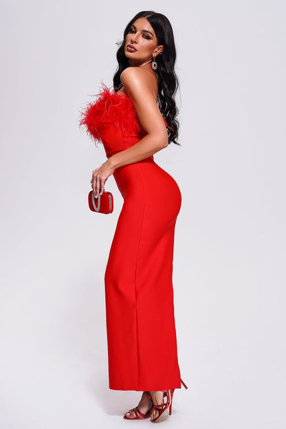 Hilda Tüy Maxi Bandaj Elbise