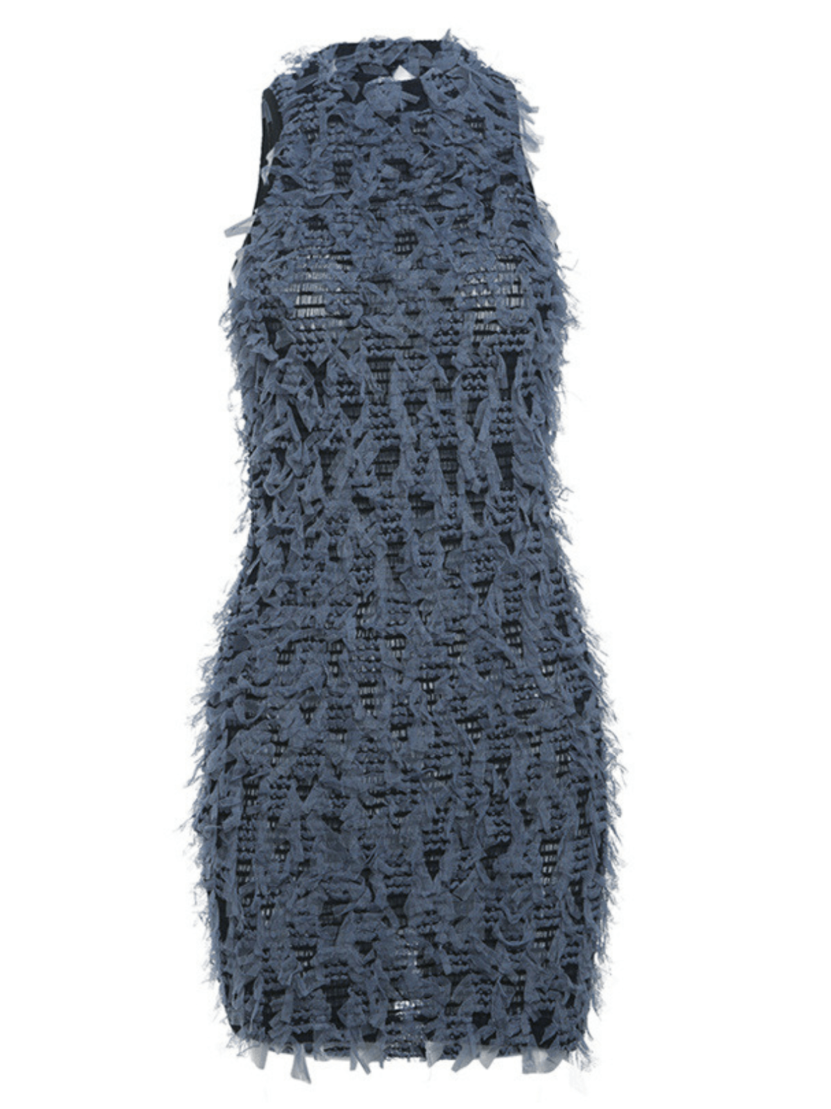 Arlo Yüksek Yaka Boş Mini Elbise