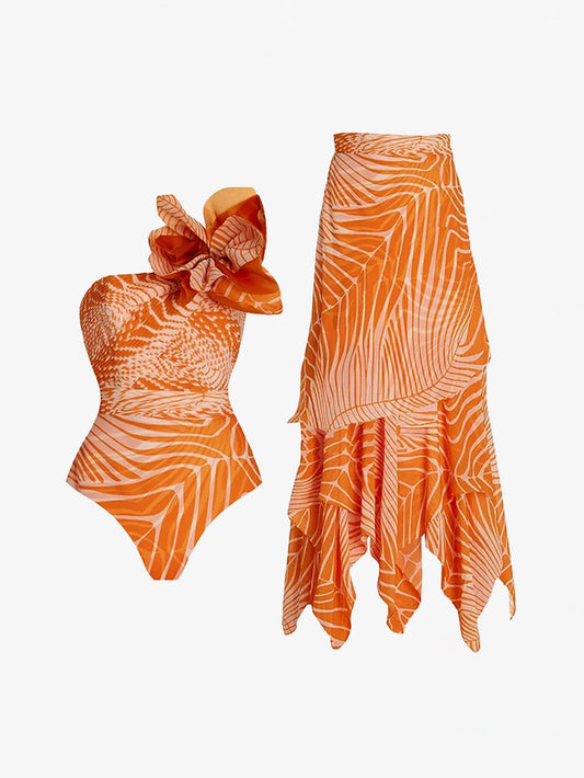 Zebra Baskılı Mayo İki Parçalı Takım