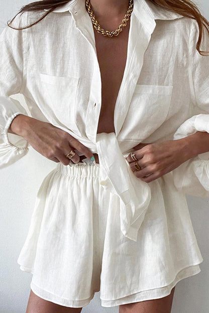 Keten İki Parça Şort Takım