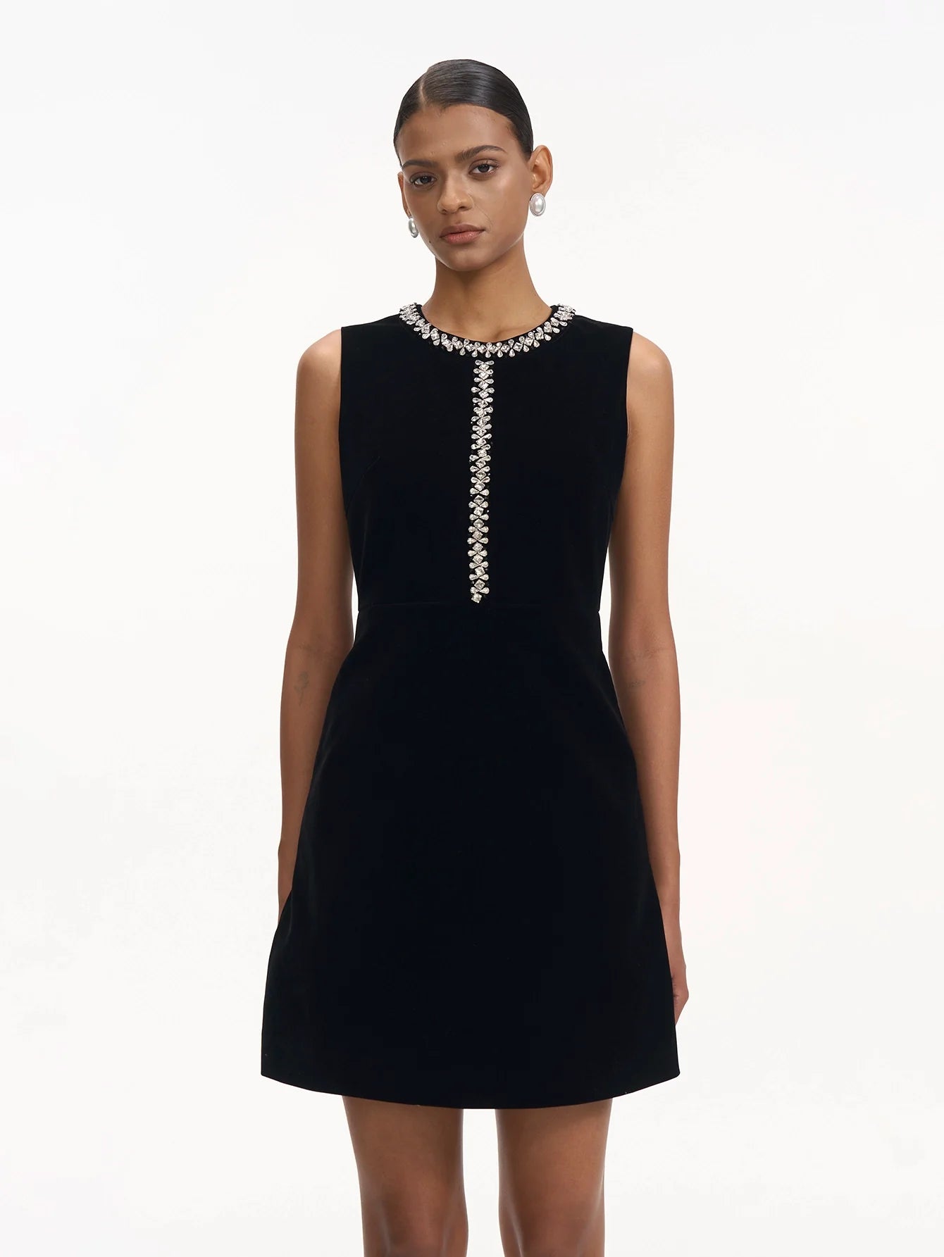 Boncuklu Midi Elbise Zarafet