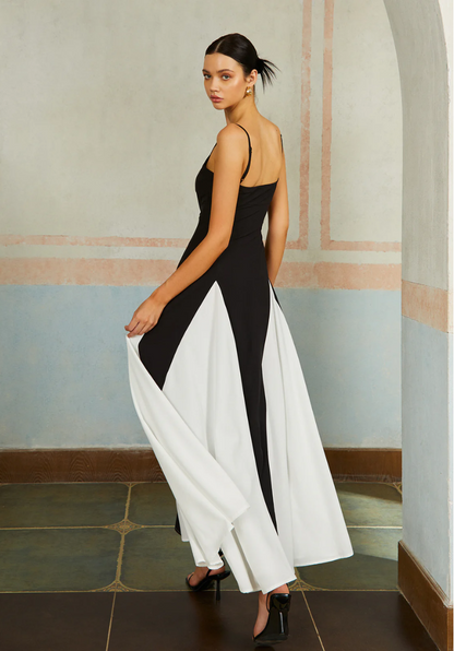 Kontrast Uzun Elbise