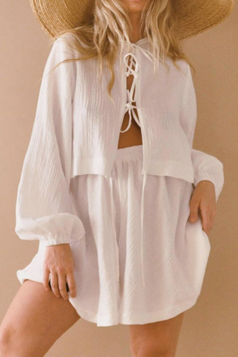 Kravatlı Pamuklu Keten Takım Elbise