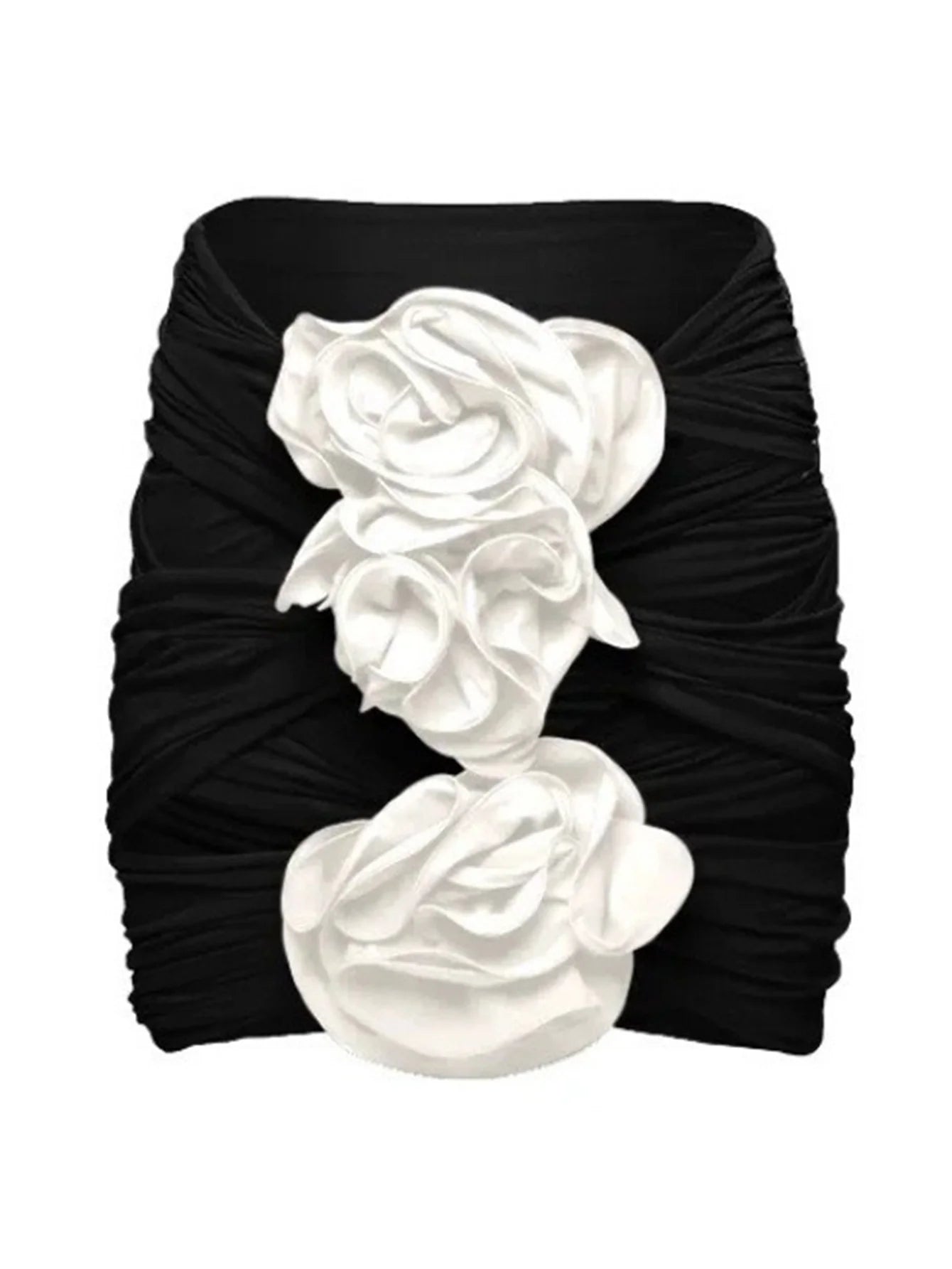 Çiçek Desenli Boş Tek Parça Mayo