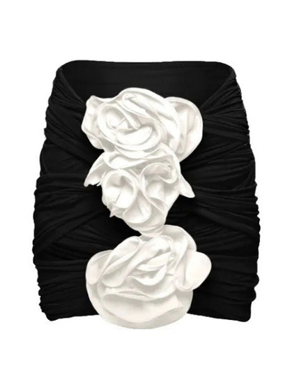 Çiçek Desenli Boş Tek Parça Mayo