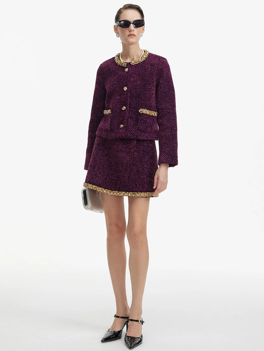 İnci Süslemeli İki Parçalı Takım Seti