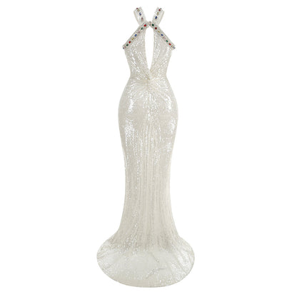 Vira Beyaz Maksi Elbise