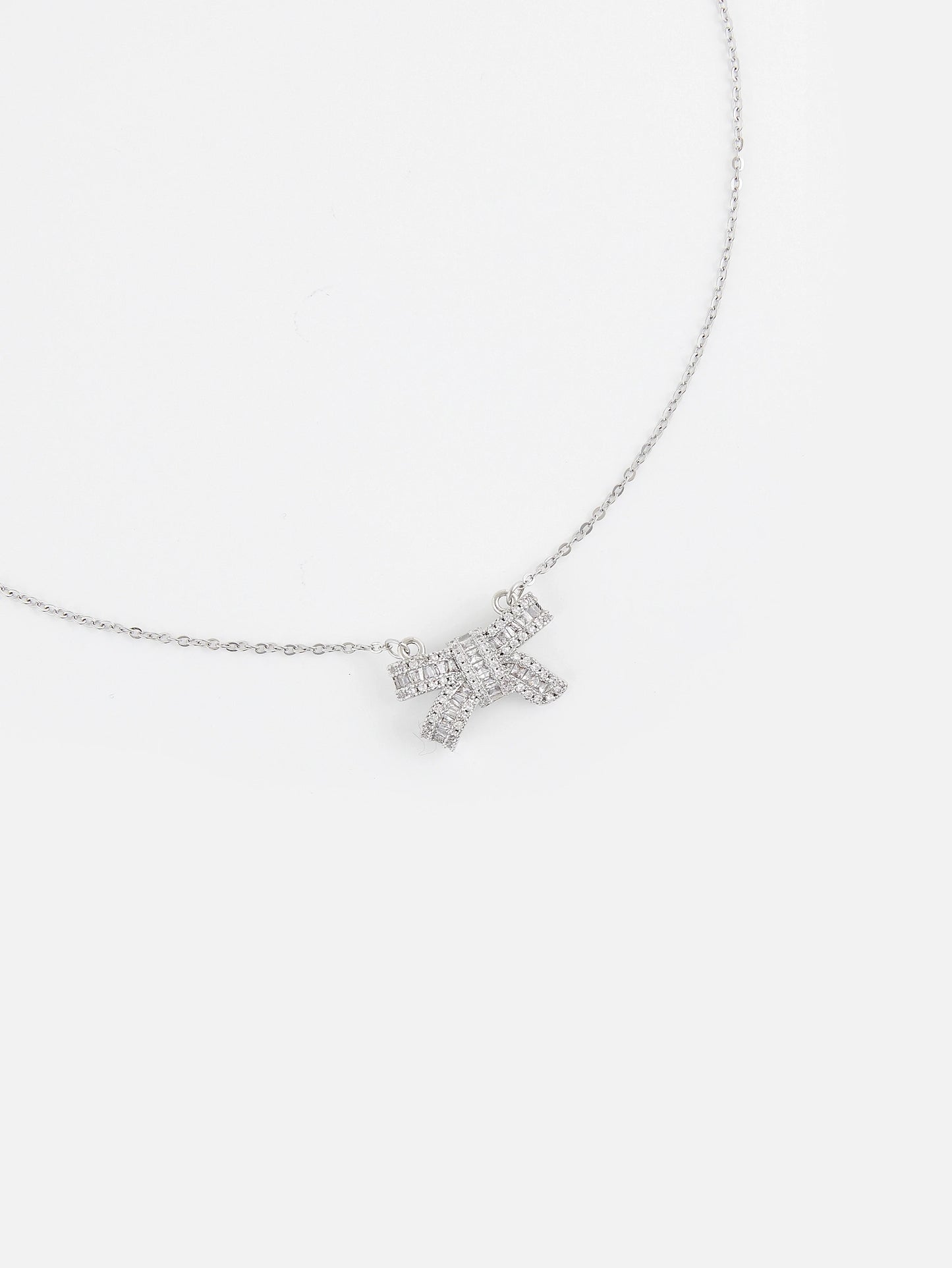 Fiyonk Şeklinde Gümüş Kolye