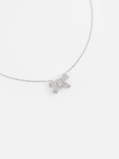 Fiyonk Şeklinde Gümüş Kolye