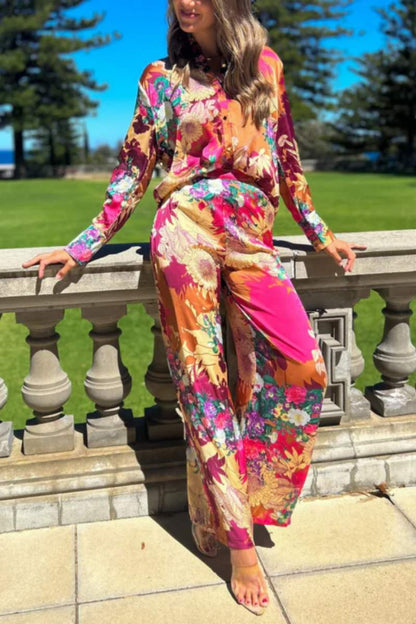 Çiçekli Yumuşak Saten Düğme Seti