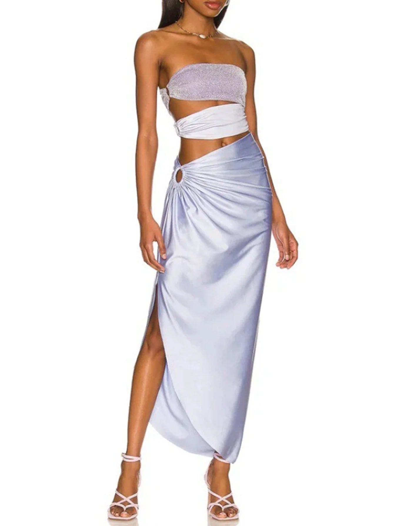 Şık Parıldayan İçi Boş İki Parçalı Set