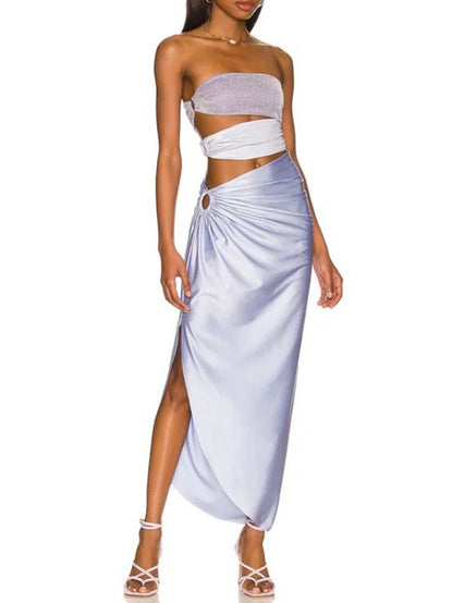 Şık Parıldayan İçi Boş İki Parçalı Set