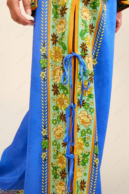 Süslü Mozaik Fayans Pantolon Takımı