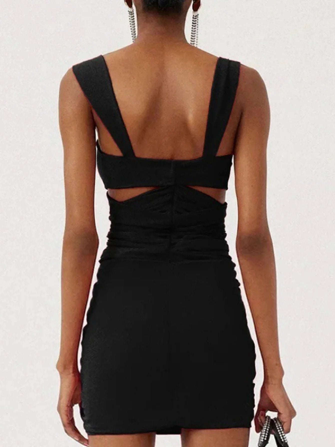 Çiçek Desenli Boş Tek Parça Mayo