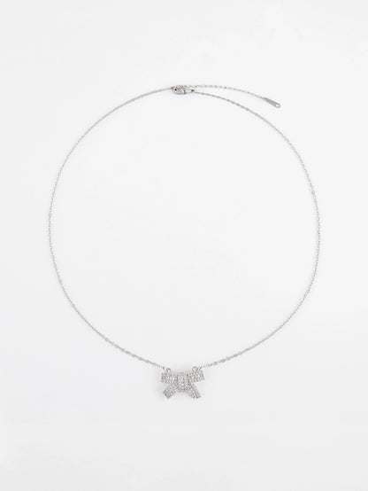 Fiyonk Şeklinde Gümüş Kolye