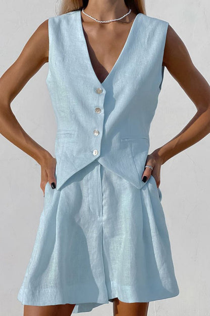 Paros Cover Up İki Parça Şort Takım