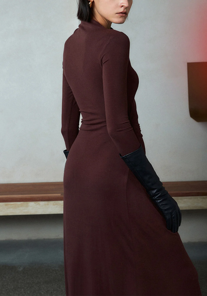 Uzun Kollu Maxi Elbise