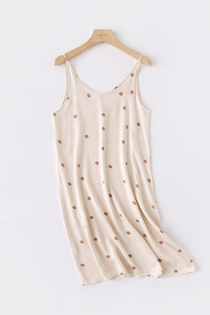 Baskılı Çapraz Sırtlı Cami Elbise