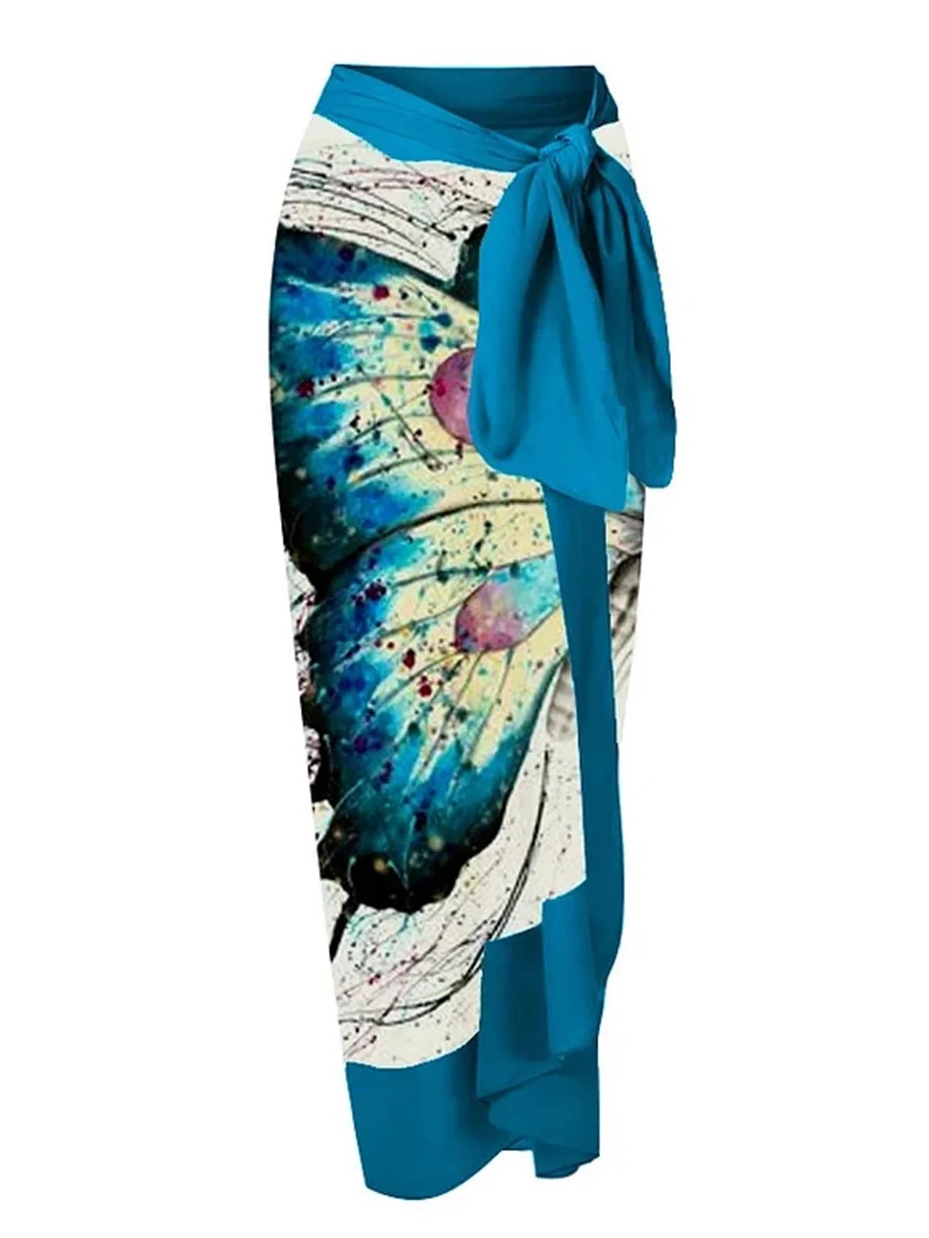 Büyüleyici Kelebek Baskılı Mayo Takımı