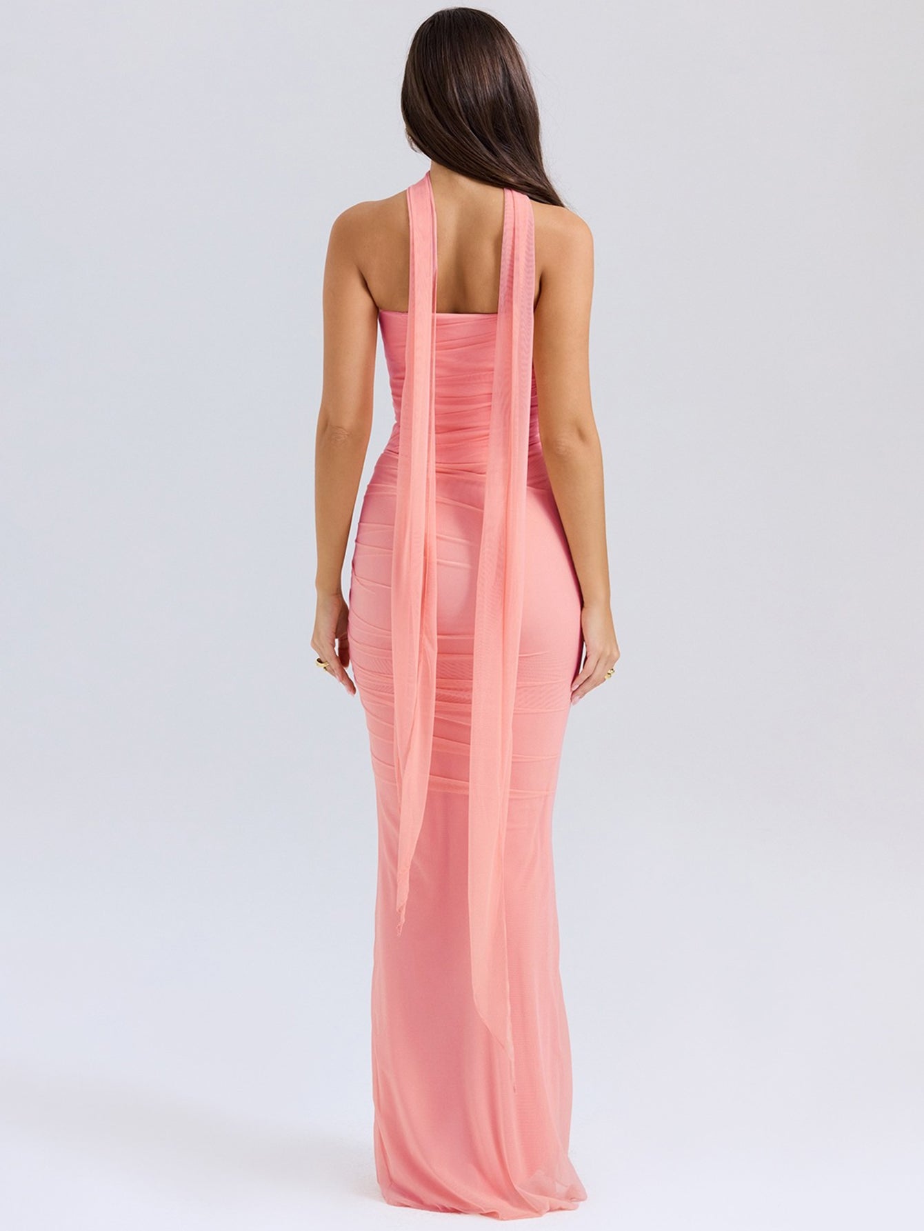 Boyunluklu Ve Maksi Etekli Straplez Korse Üstü Seti